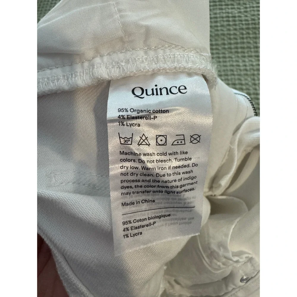 Quince white denim